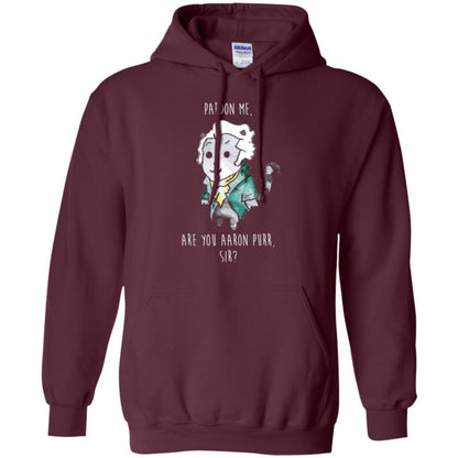 Hamilton Cat T-shirt Pardon Me Are You Aaron Purr Sir Maroon