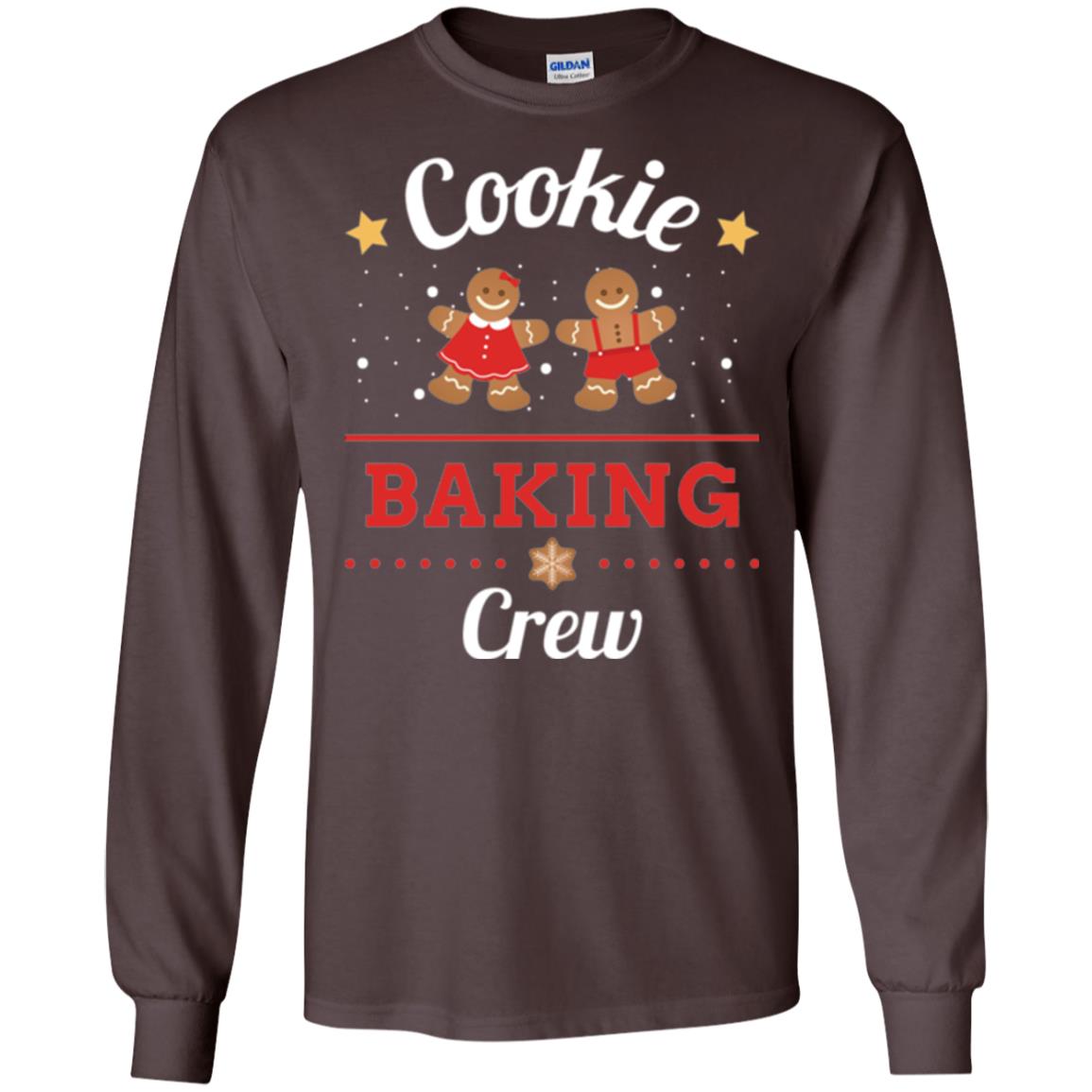 Christmas T-shirt Gingerbread Cookie Baking Crew Dark Chocolate