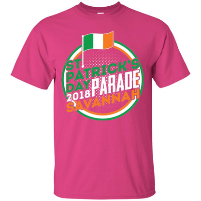 Parade Savannah 2018 Ireland Flag St. Patrick_s Day T-shirt Heliconia