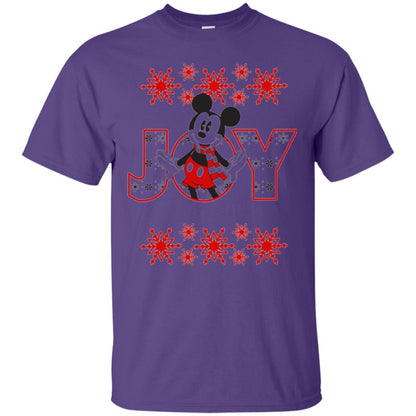 Christmas T-shirt Disney Mickey Mouse Joy Purple