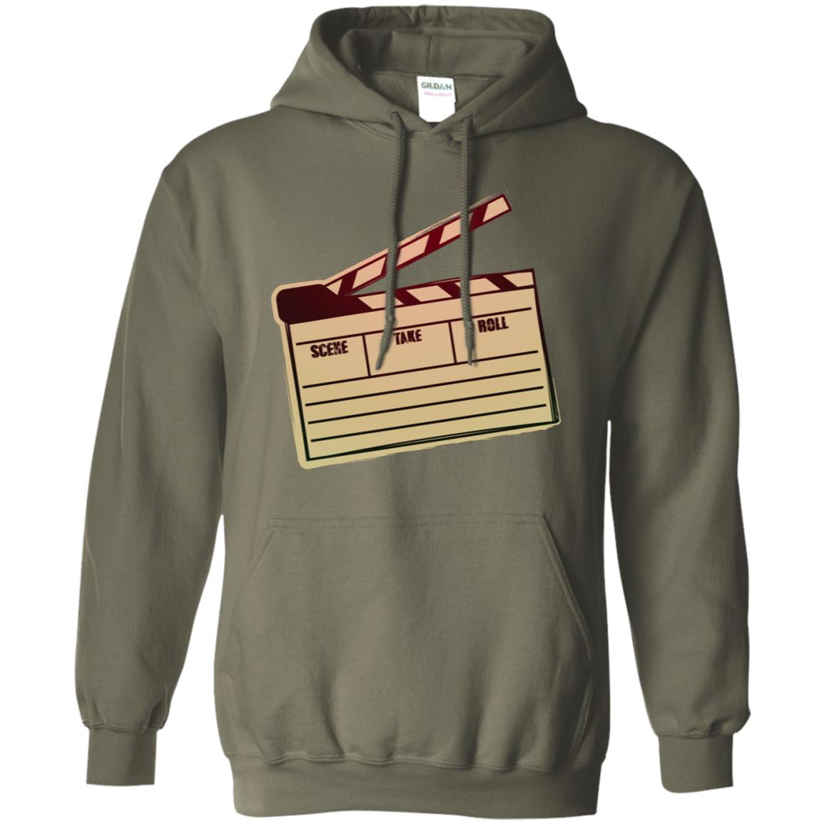 Movie Clapper Filmmaker Film Student Shirt Military Green