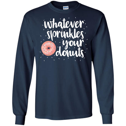 Whatever Sprinkles Your Donuts T-shirt Navy