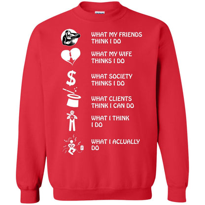 What My Friends Thinks I Do What My Wife Thinks I Do What Society Thinks I Do What Clients Thinks I Can Do What I Think I Do What I Actually Do Red