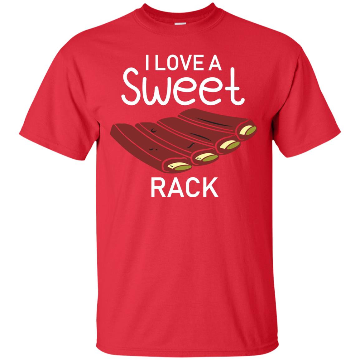 I Love A Sweet Rack Bbq Grill Summer Shirt Red