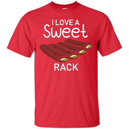 I Love A Sweet Rack Bbq Grill Summer Shirt Red