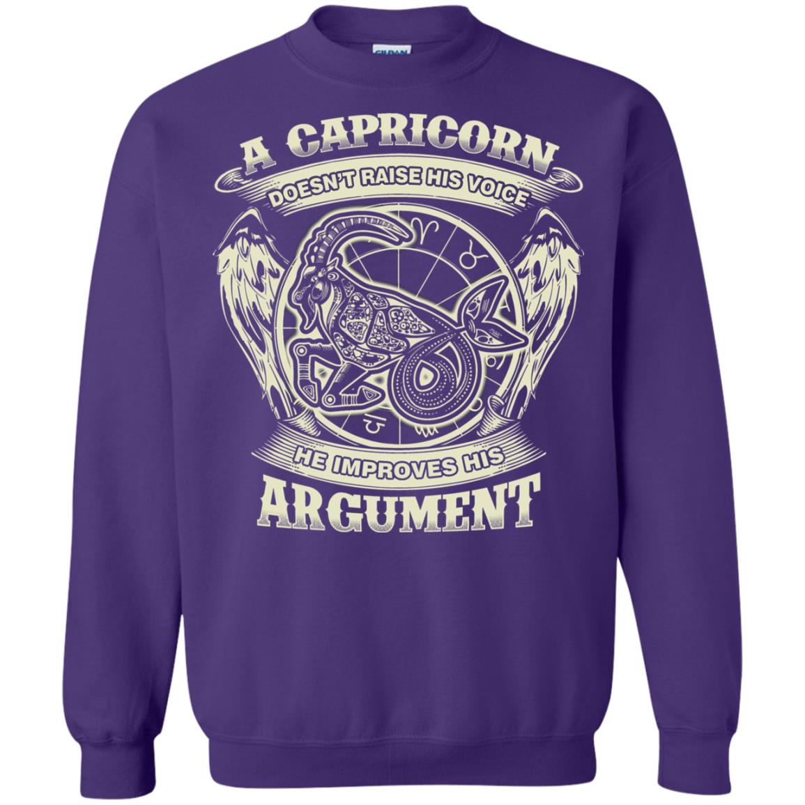Capricorn Dosent Raise His Voice He Improve His Argument Purple