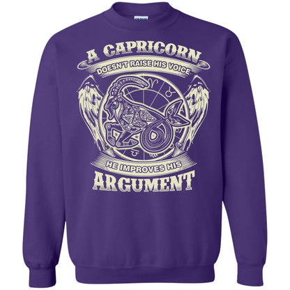 Capricorn Dosent Raise His Voice He Improve His Argument Purple