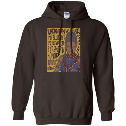 Black Panther Movie Shuri Word Art T-shirt Dark Chocolate