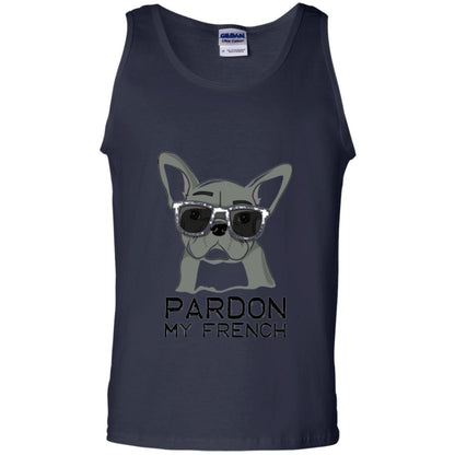 French Bulldog T-shirt Pardon My French T-shirt Navy