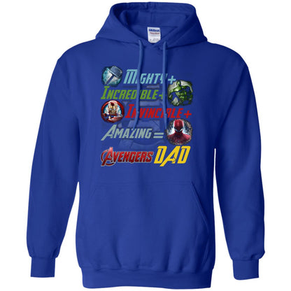 Mighty Incredible Invincible Amazing Dad Movie Fan T-shirt Royal