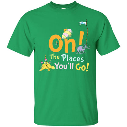 Read Across America Day T-shirt Dr. Seuss Oh The Places You_ll Go Irish Green