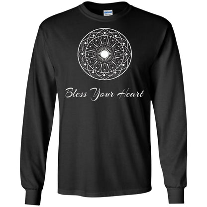 Bless Your Heart Mandala T-shirt Black