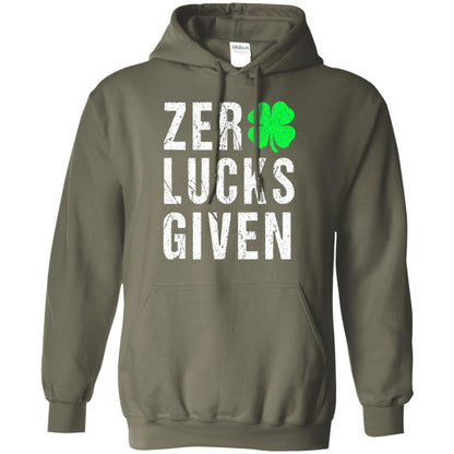 Shamrock Irish Funny Saint Patrick_s Day T-shirt Military Green