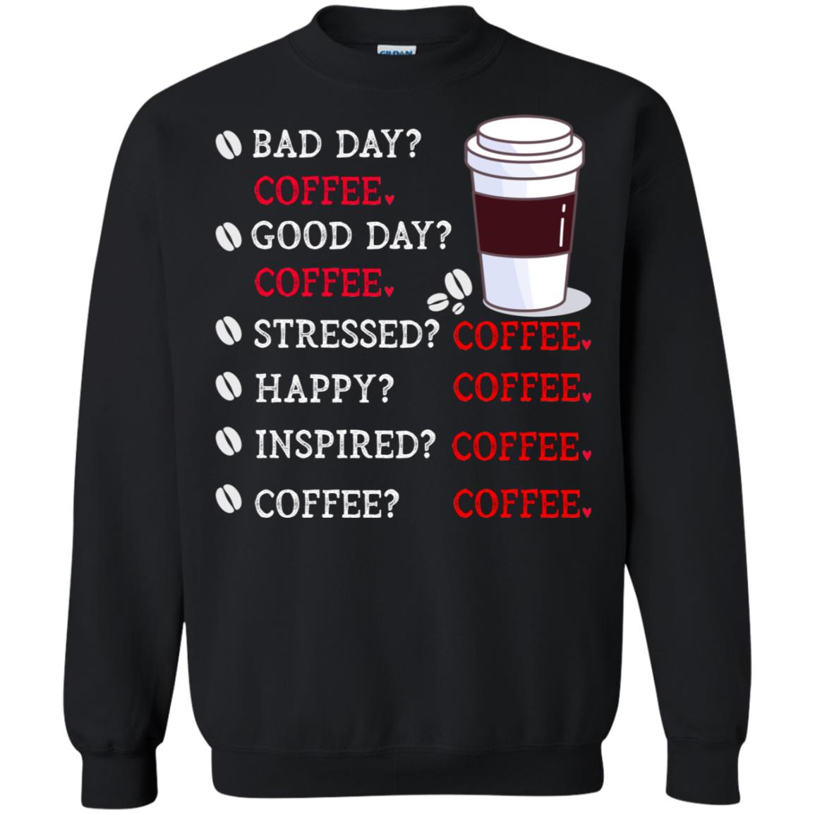 Coffee Idea Gift Shirt For Mens Womens Black