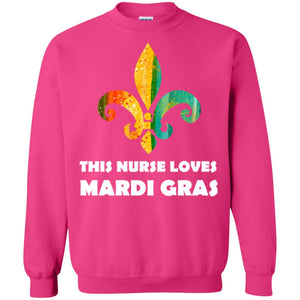 Nurse T-shirt This Nurse Loves Mardi Gras T-shirt