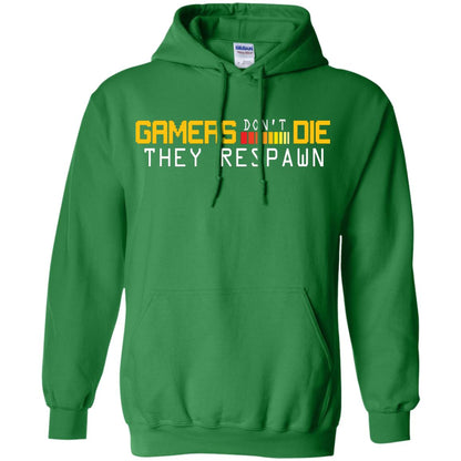 Gamers Don’t Die They Respawn Best T-shirt For Gamer Irish Green