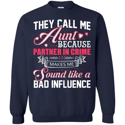 Aunt T-shirt They Call Me Aunt Navy