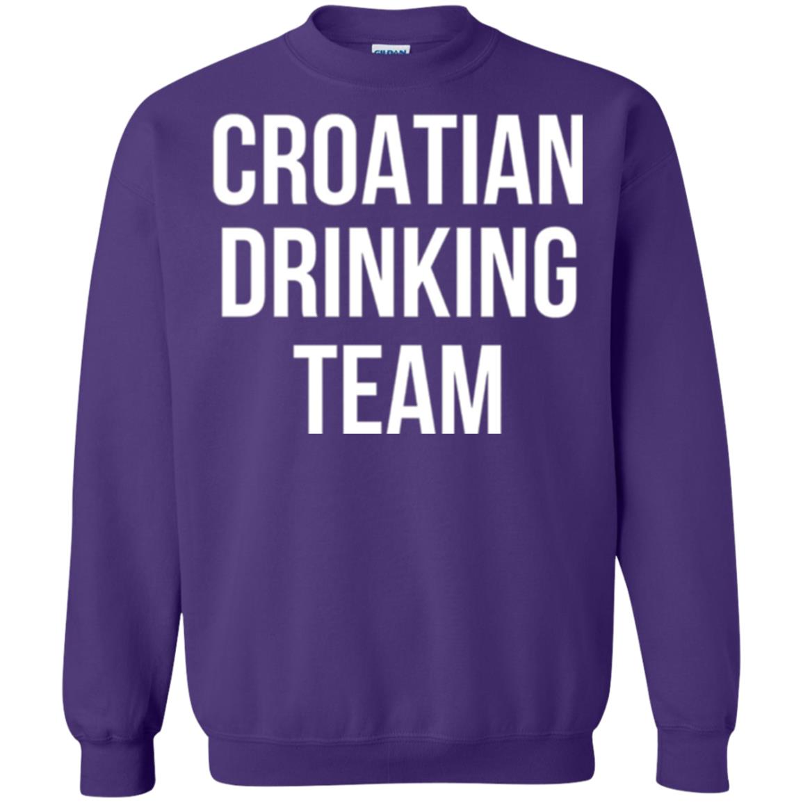 Croatian Drinking Team Drinking T-shirt Purple