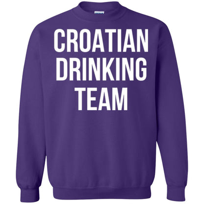 Croatian Drinking Team Drinking T-shirt Purple