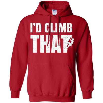 Rock Mountain Climbing T-shirt I_d Climb That Red