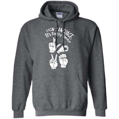 Love T-shirt Sign Language It's Pretty Handy Dark Heather