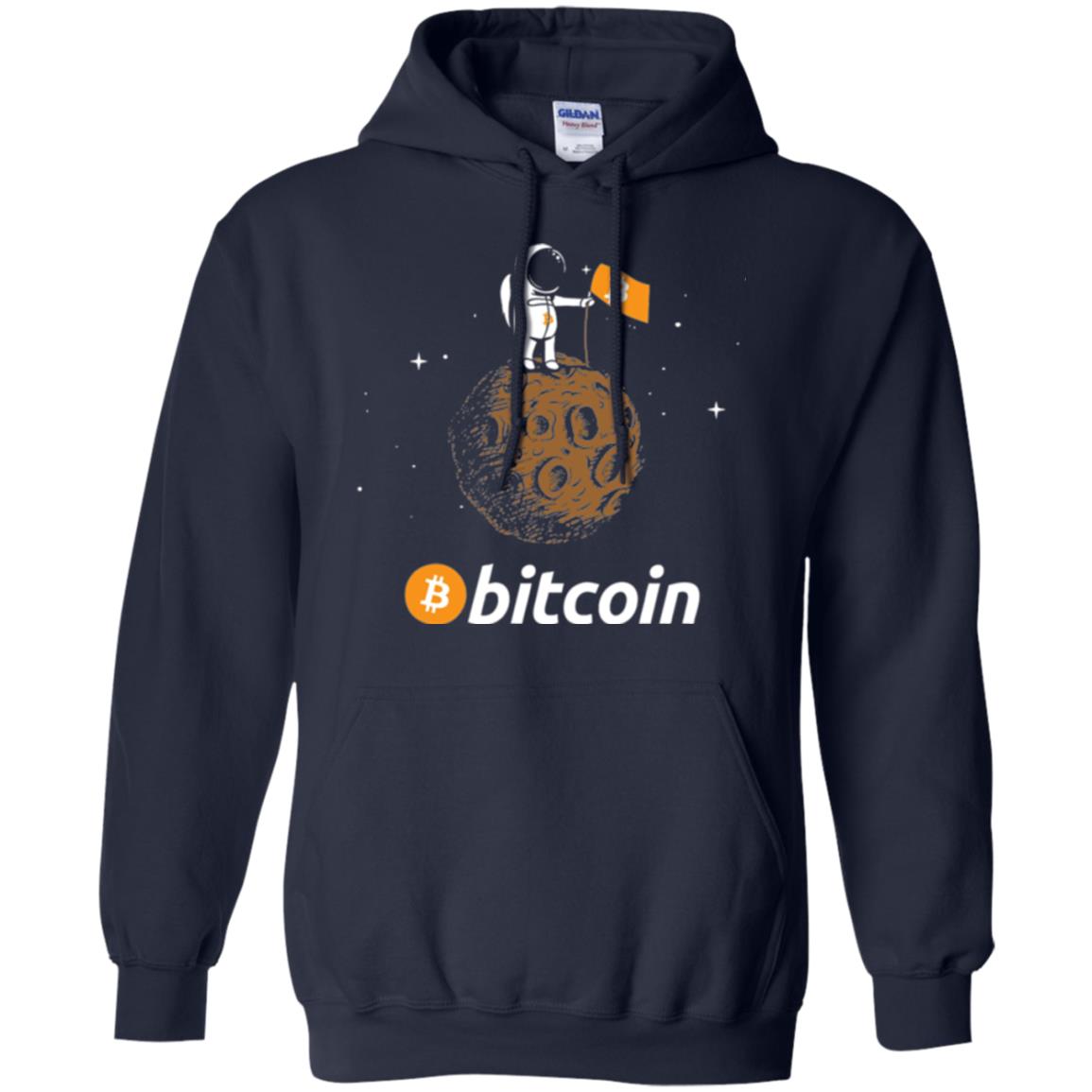 Bitcoin T-shirt Featuring Astronaut Navy