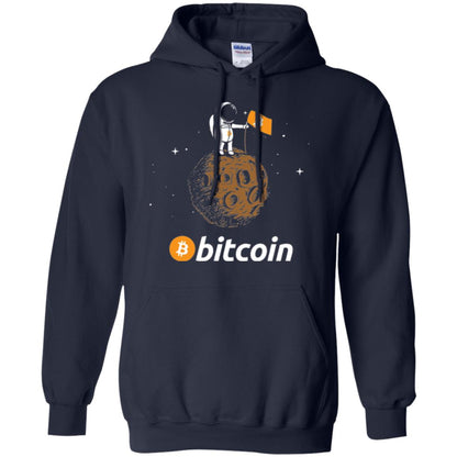 Bitcoin T-shirt Featuring Astronaut Navy