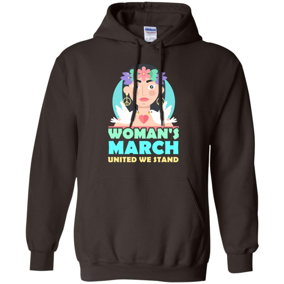 Woman Right T-shirt Womans March United We Stand Dark Chocolate