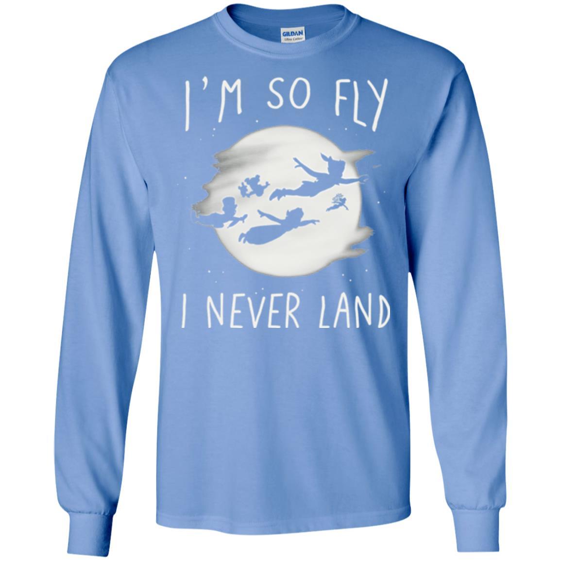 Film T-shirt Peter Pan So Fly Moon Silhouette Graphic Carolina Blue