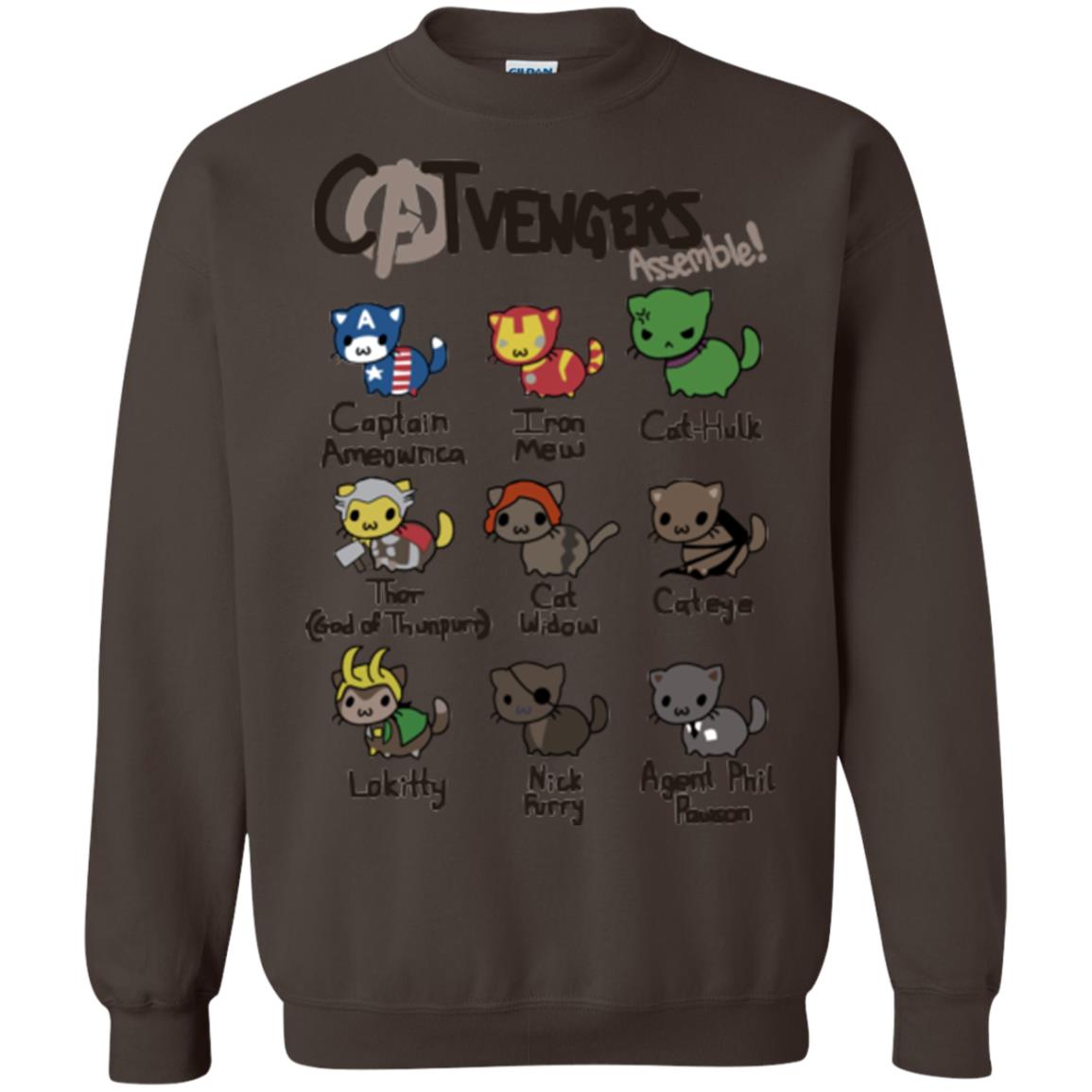 Catvengers Cat Lover Shirt Dark Chocolate