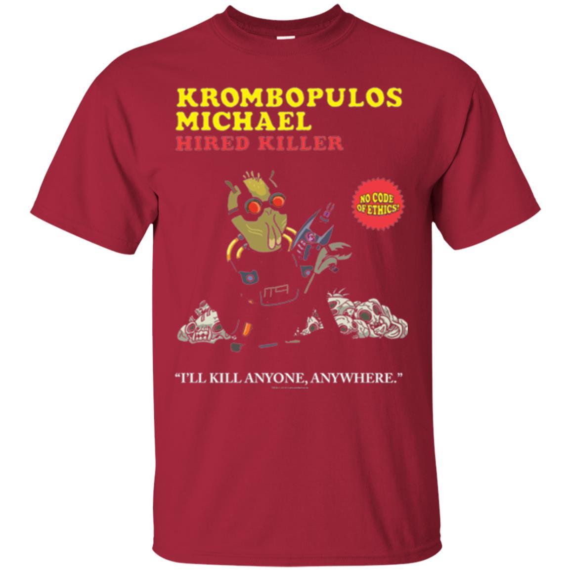Film T-shirt Krombopulos Michael Hired Killer Cardinal