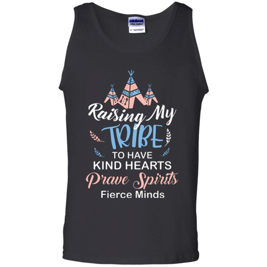Mommy T-shirt Raising My Tribe To Have Kind Hearts Black