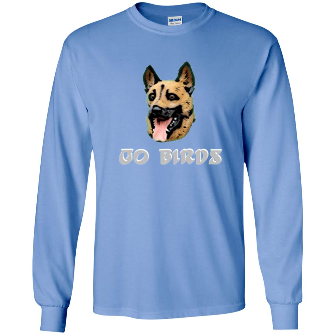 Dog Lover T-shirt Go Birds Underdog T-shirt Carolina Blue
