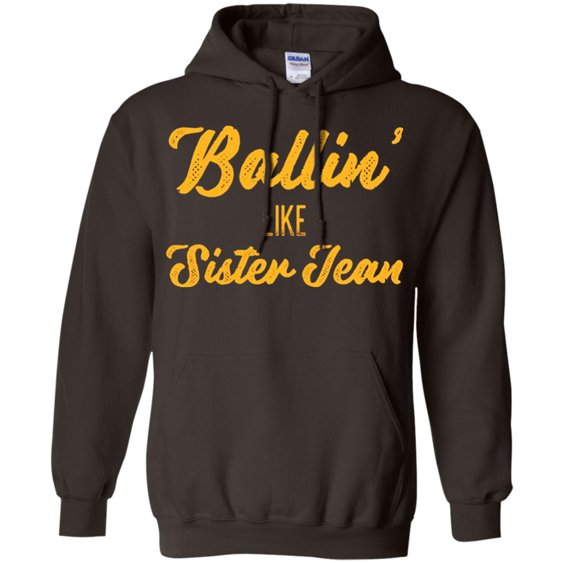 Ballin Like Sister Jean College Basketball Ramblers T-shirt Dark Chocolate