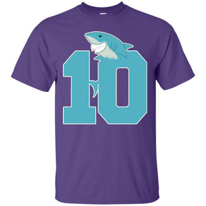 10th Birthday Shark Party ShirtG200 Gildan Ultra Cotton T-Shirt