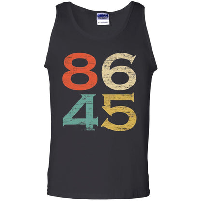 Classic Vintage Style 86 45 Anti Trump T-shirt Black
