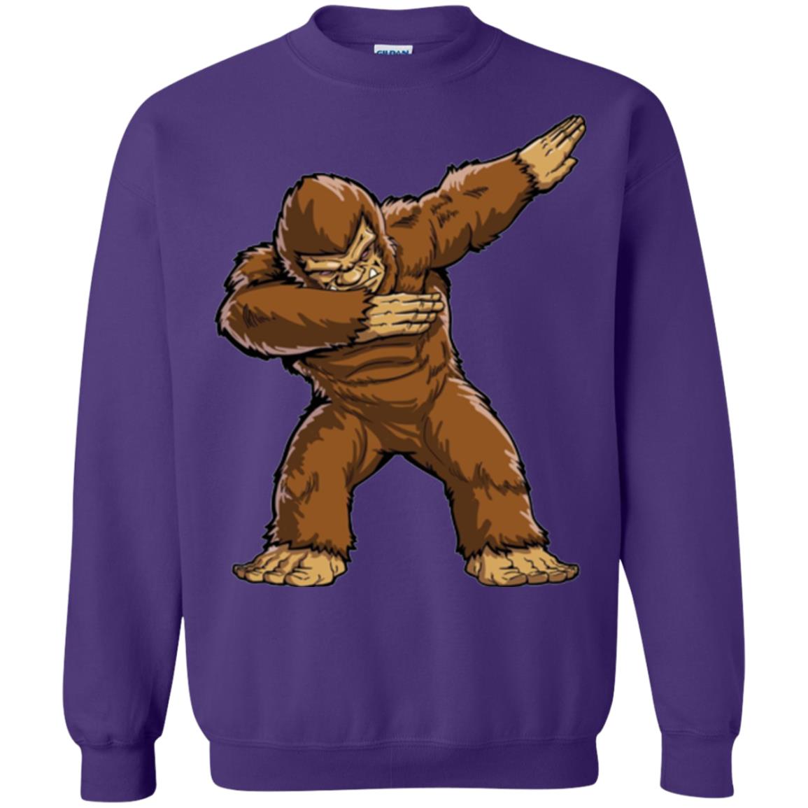 Monkey T-shirt Bigfoot Sasquatch Dabbing Purple