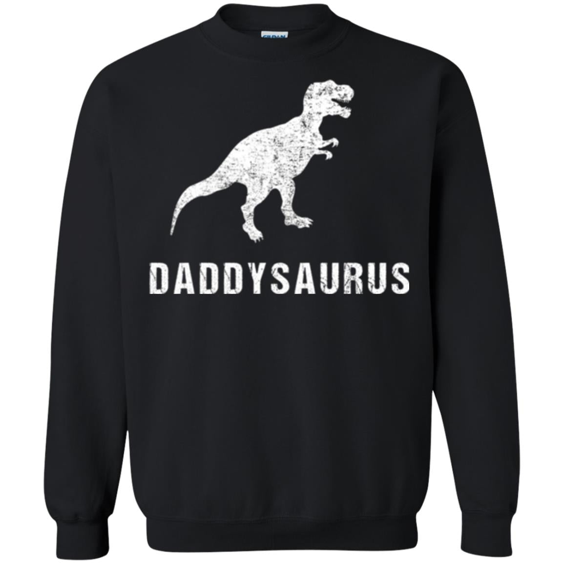 Dad T-shirt Daddysaurus Black