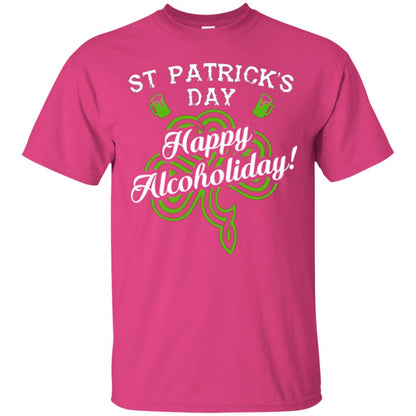 St. Patrick's Day T-shirt Happy Alcoholiday Heliconia