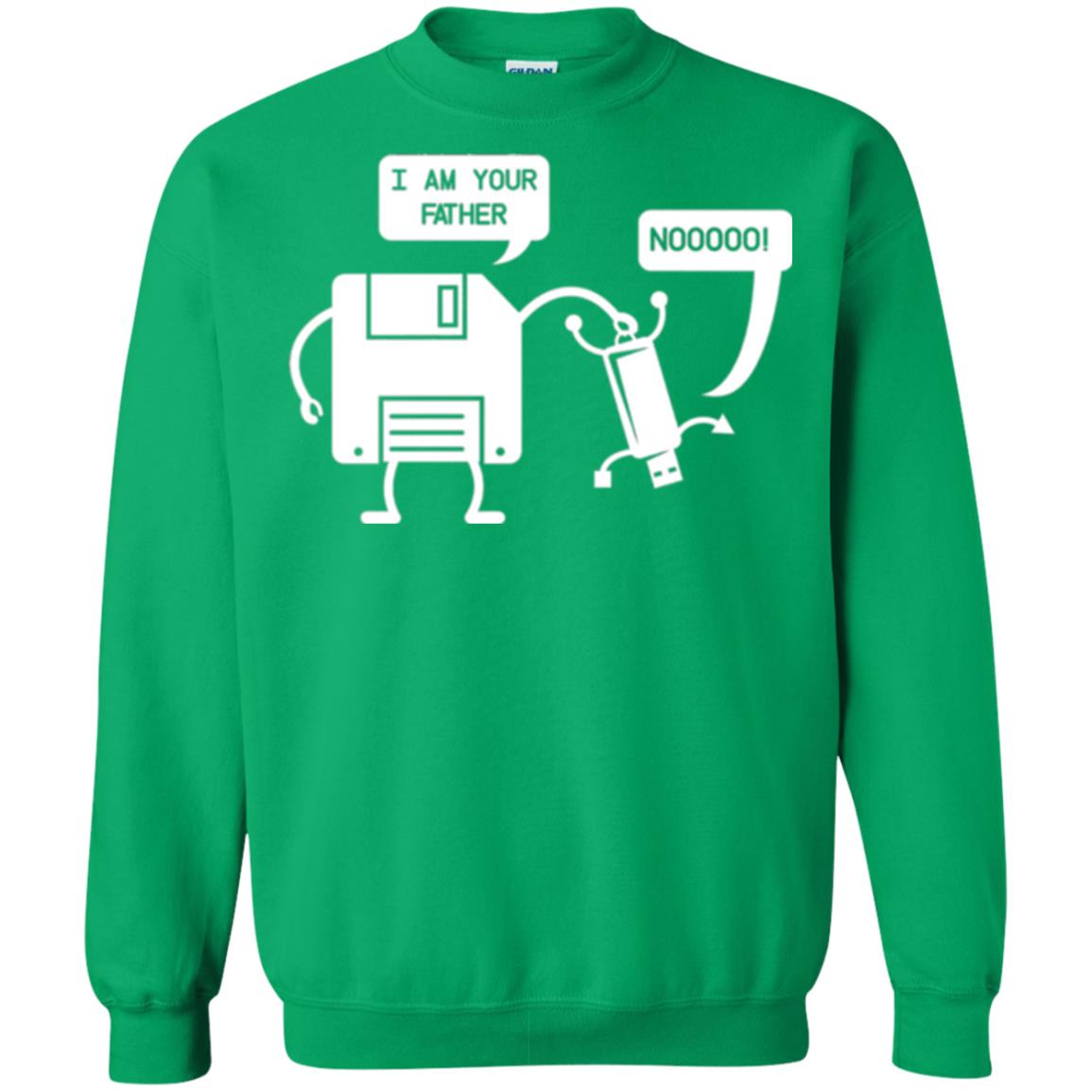 Usb Floppy Disk T-shirt I Am Your Father Irish Green