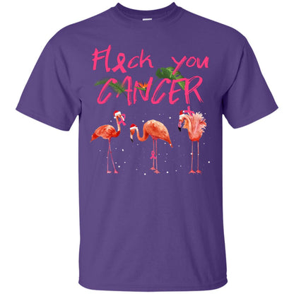 Flock You Cancer Breast Cancer Awareness Gift Shirt Purple