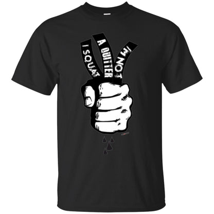 Fitnoquit T-shirt Im Not A Quitter Im Squat Gym Black