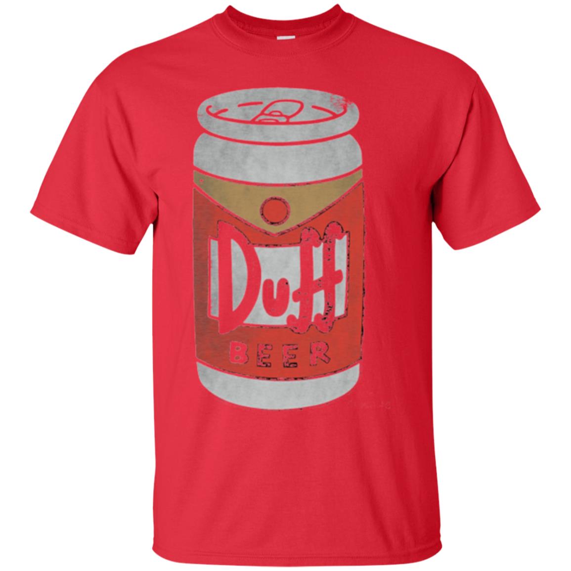Iconic Brew T-shirt The Simpsons Duff Beer Red