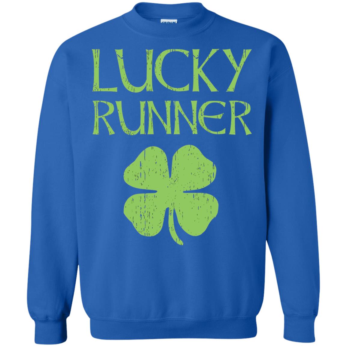 Irish Running Lucky Runners St. Patrick_s Day T-shirt Royal