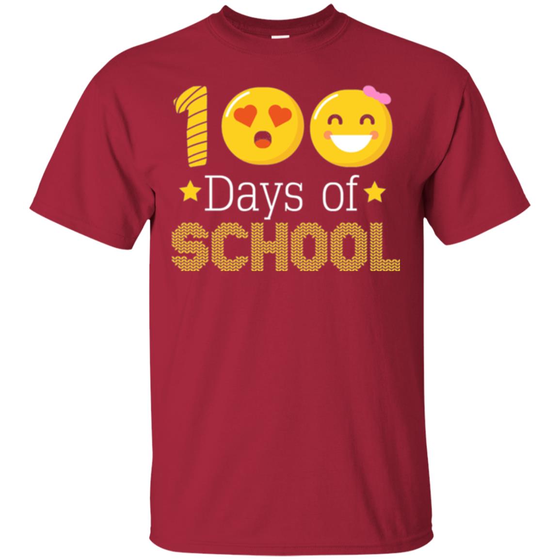 Teacher T-shirt 100 Days Of School T-shirt Cardinal