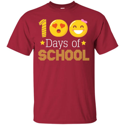 Teacher T-shirt 100 Days Of School T-shirt Cardinal