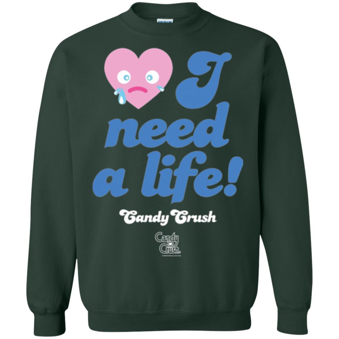 Gamer T-shirt I Need A Life T-shirt Forest Green