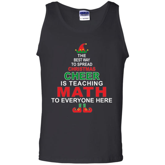 Elf Christmas T-shirt Math Teacher Christmas T-shirt Black