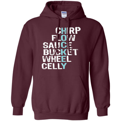 Eat Sleep Hockey Flow Celly Sauce Bucket Flow Wheel Shirt Maroon