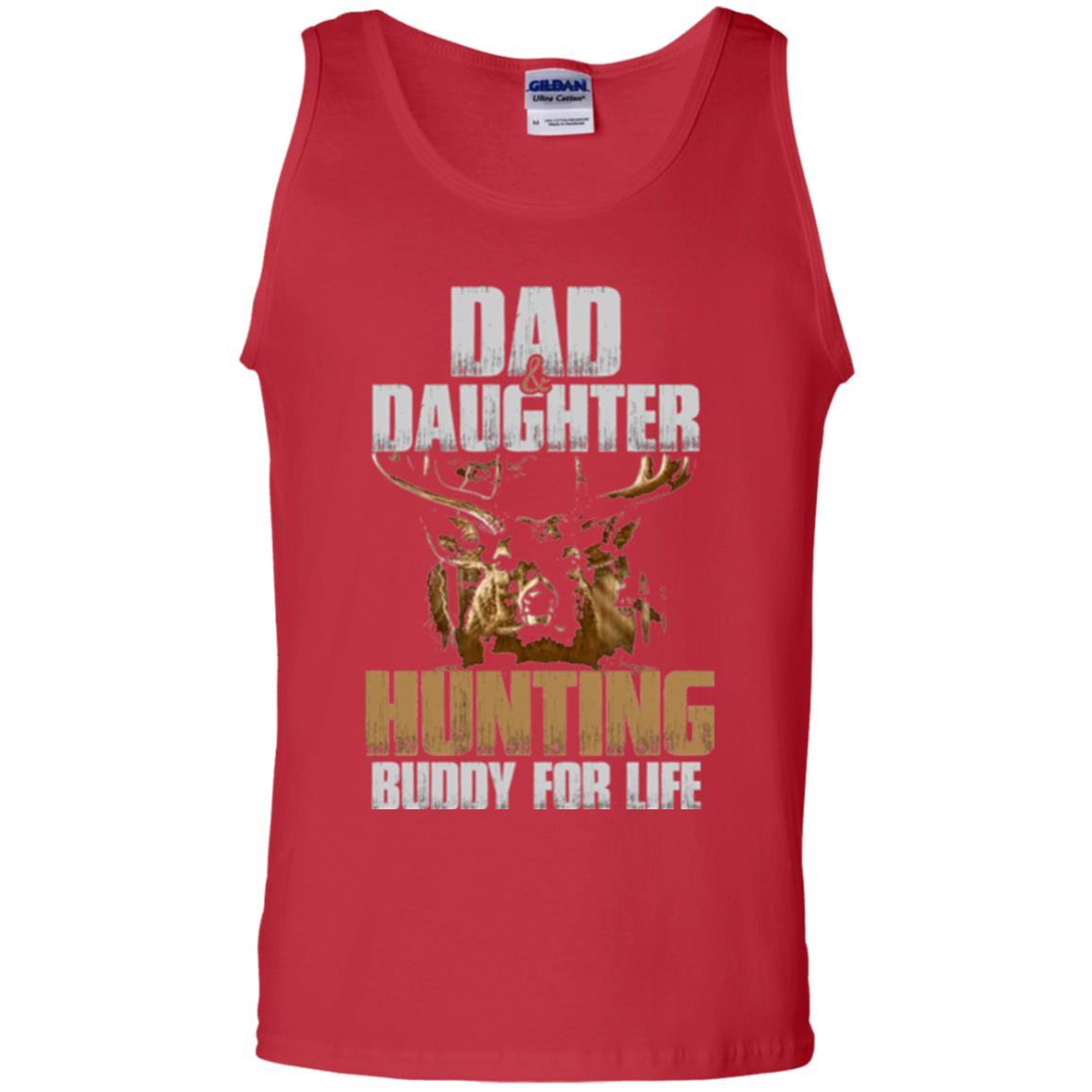 Hunting T-Shirt Dad And Daughter Hunting Buddy For Life Red